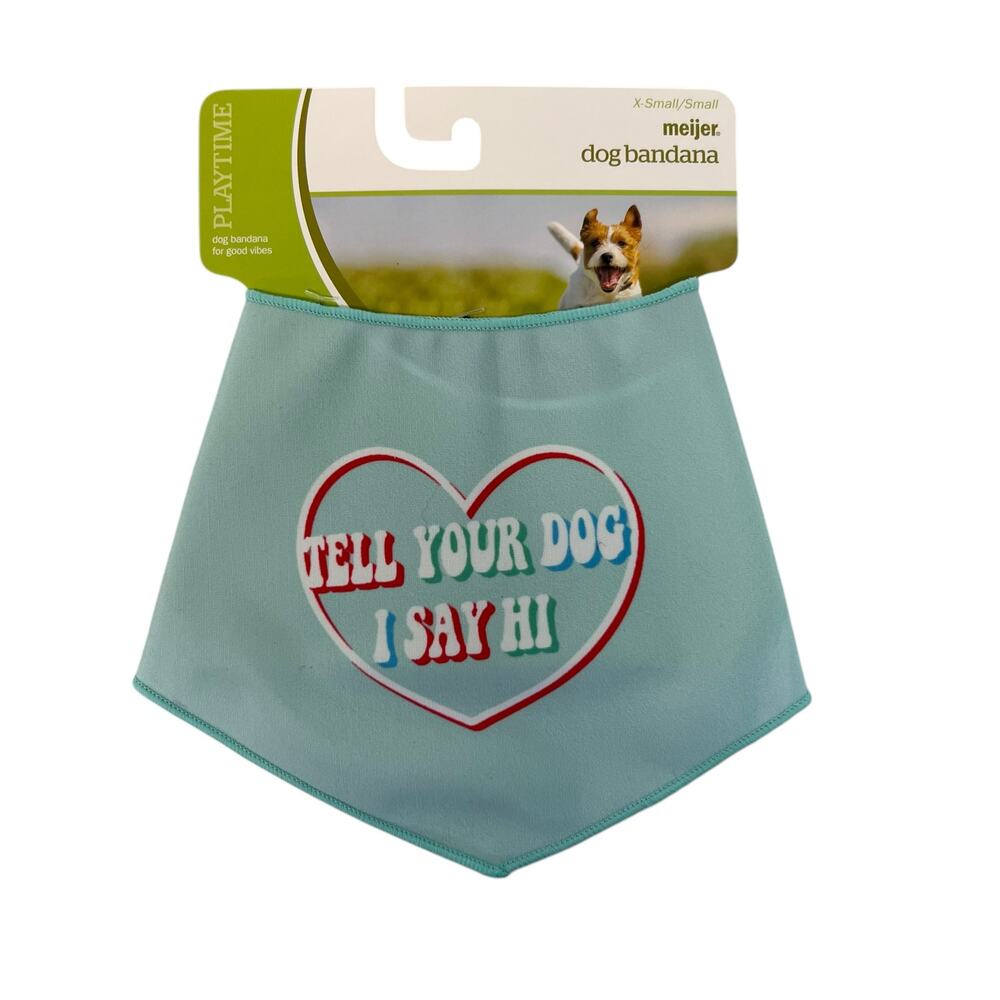Meijer Teal Dog Bandana